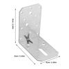 3 Pcs Furniture Iron Angle Code Braces Brackets Galvanized Corner Fixings Silver Angel for Wood Corner Braces Wooden New