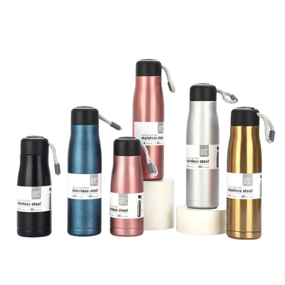 420/550ml Thermal Water Bottle Stainless Steel Vacuum Flask Sports Water Bottle Mountaineering