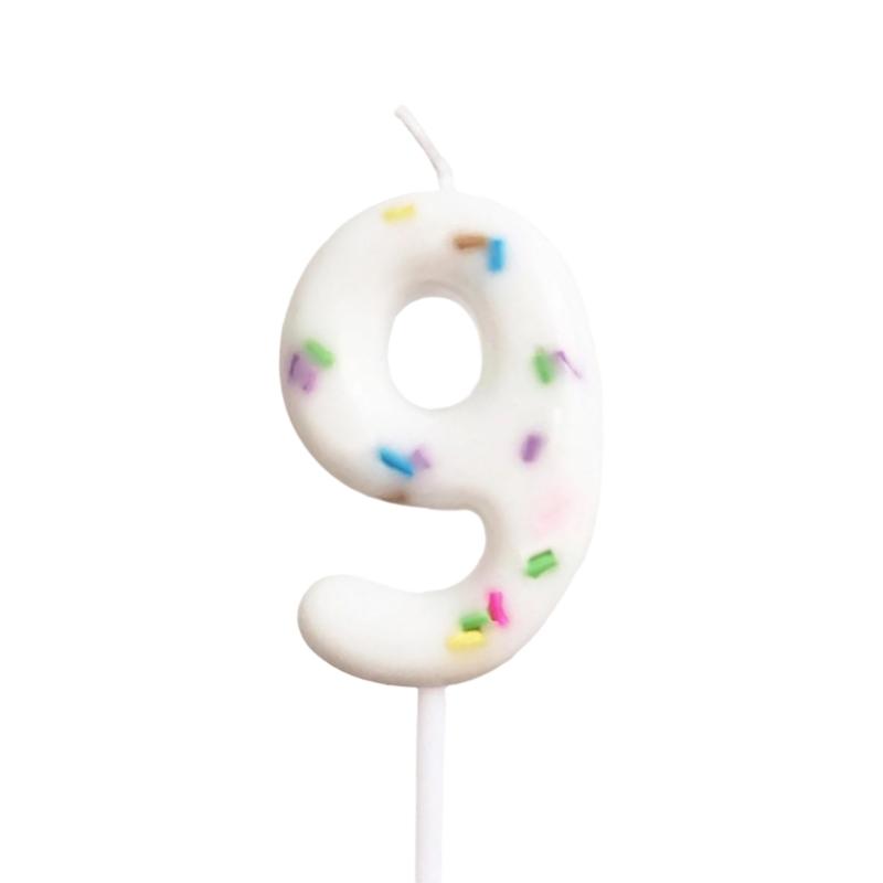 Unique Kids Birthday Cake Candle Decoration Colorful Wax Number for Party Celebration and Family Gatherings