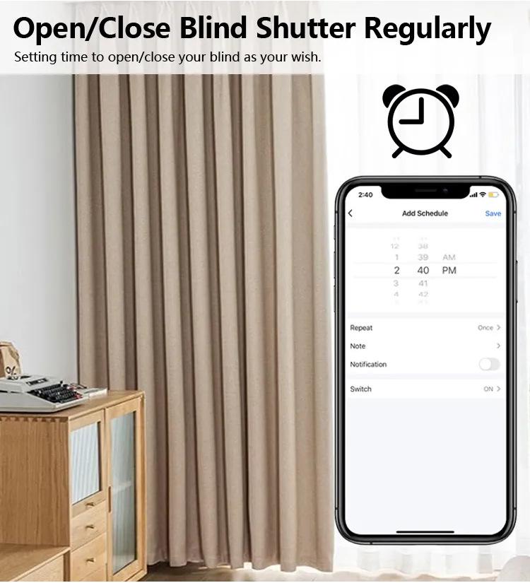 Graffiti Zigbee Smart Curtain Switch with Touch, Remote, and Alexa Voice Control