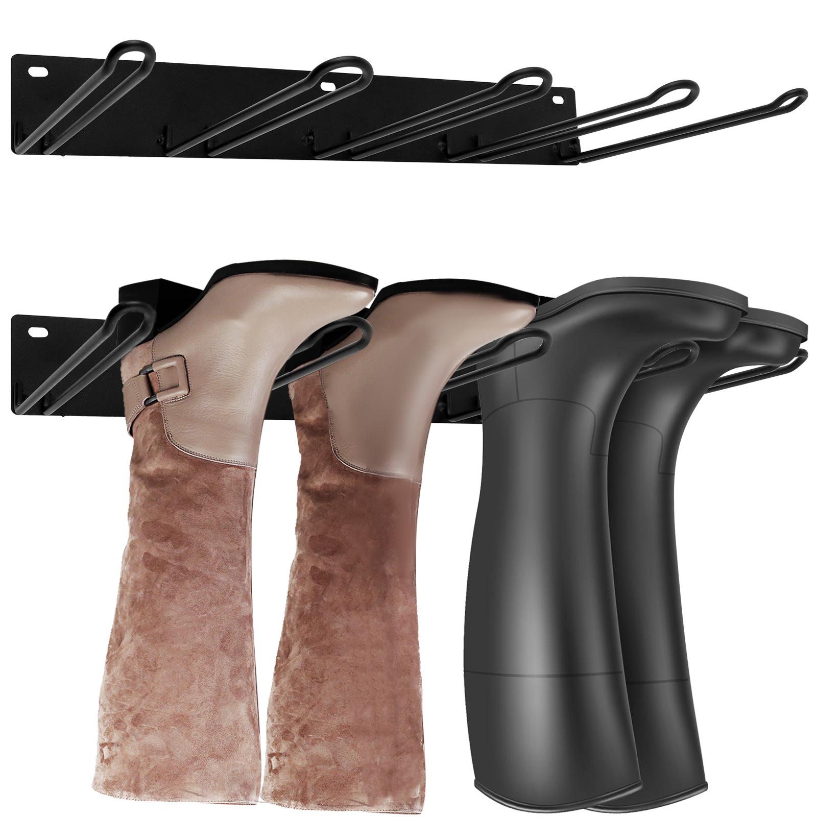 Набор из 2-х стоек для ботинок Прочный металлический проволочный подвесной органайзер для ботинок Устойчивый к ржавчине Идеально подходит для прихожей тамбура гаража 1 чёрный 2890₽