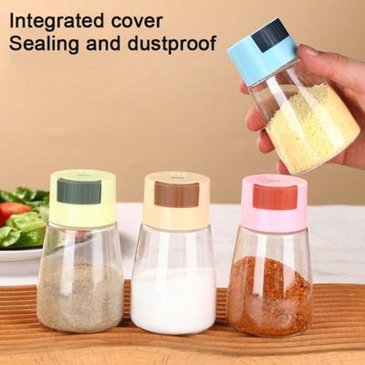 Salt Shaker Clear Precise Control Quantitative Each Press 0.5g Healthy Daily Intake Airtight Pepper Spice Dispenser Measuring Seasoning Bottle CDN