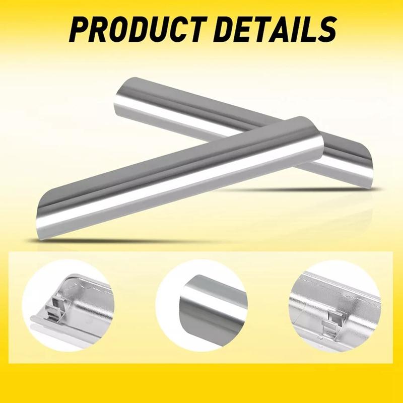 1Pair Front Inner Door Handle Grab Trim Cover Chroem Molding For Ford Escape 2013- CJ5Z-7822620-BA CJ5Z-7822621-BA