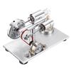 Double-cylinder Hot Air Stirling Engine Model With Light School Demonstration Educational Toy Science Kid DIY Experiment
