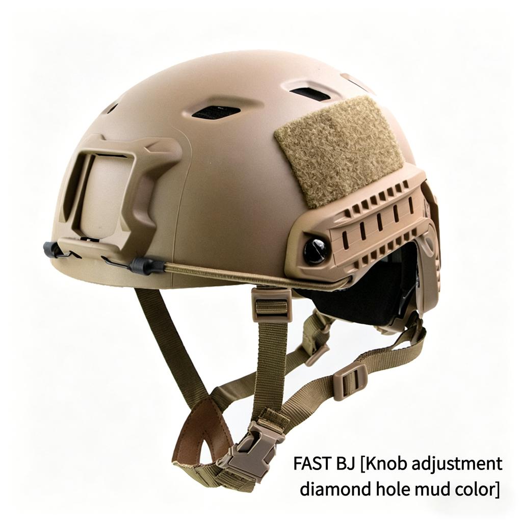Fast Tactical Helmet, ABS Shell, Adjustable Suspension, 55-60cm Head Circumference, for CS Airsoft, Outdoor Training, Paintball & Cycling