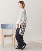 Corduroy wide pants navy S