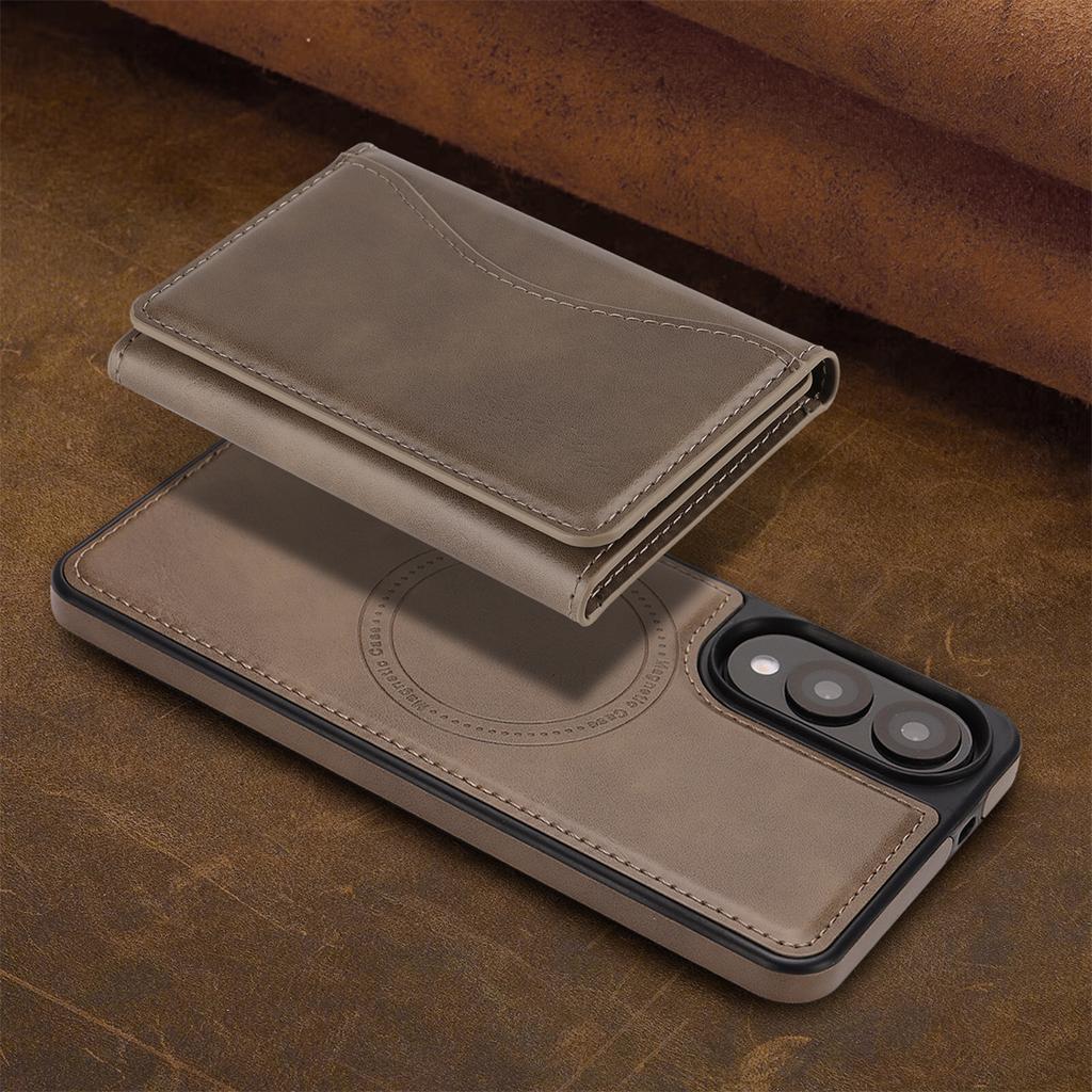 Magnetic 2 - In - 1 Case Wallet for Samsung S24 - 25 Series, Shockproof & RFID Blocking, 9 - Card Storage & Stand