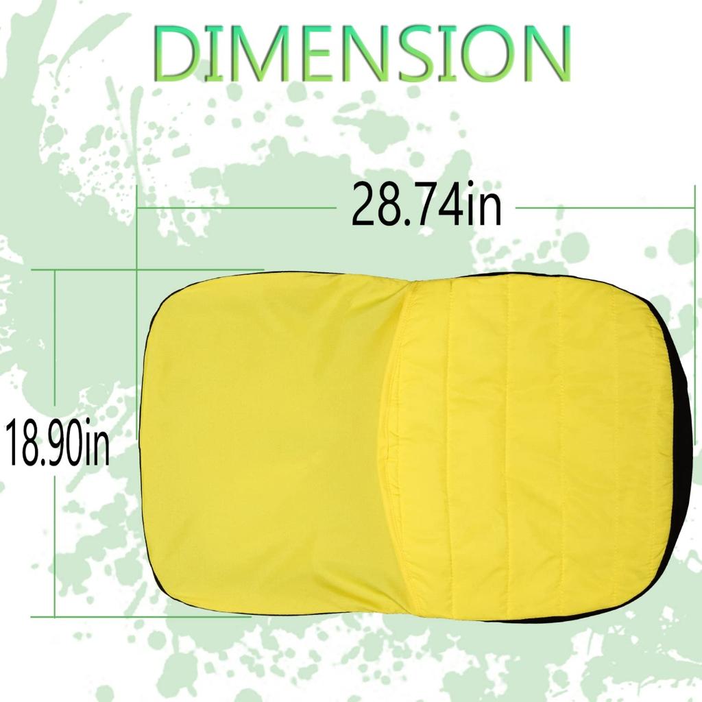Comfortable Cushioning LP92334 Large Cushioned Seat Cover CompactUtility Tractor Oxford 300D Fabric Waterproof Universal