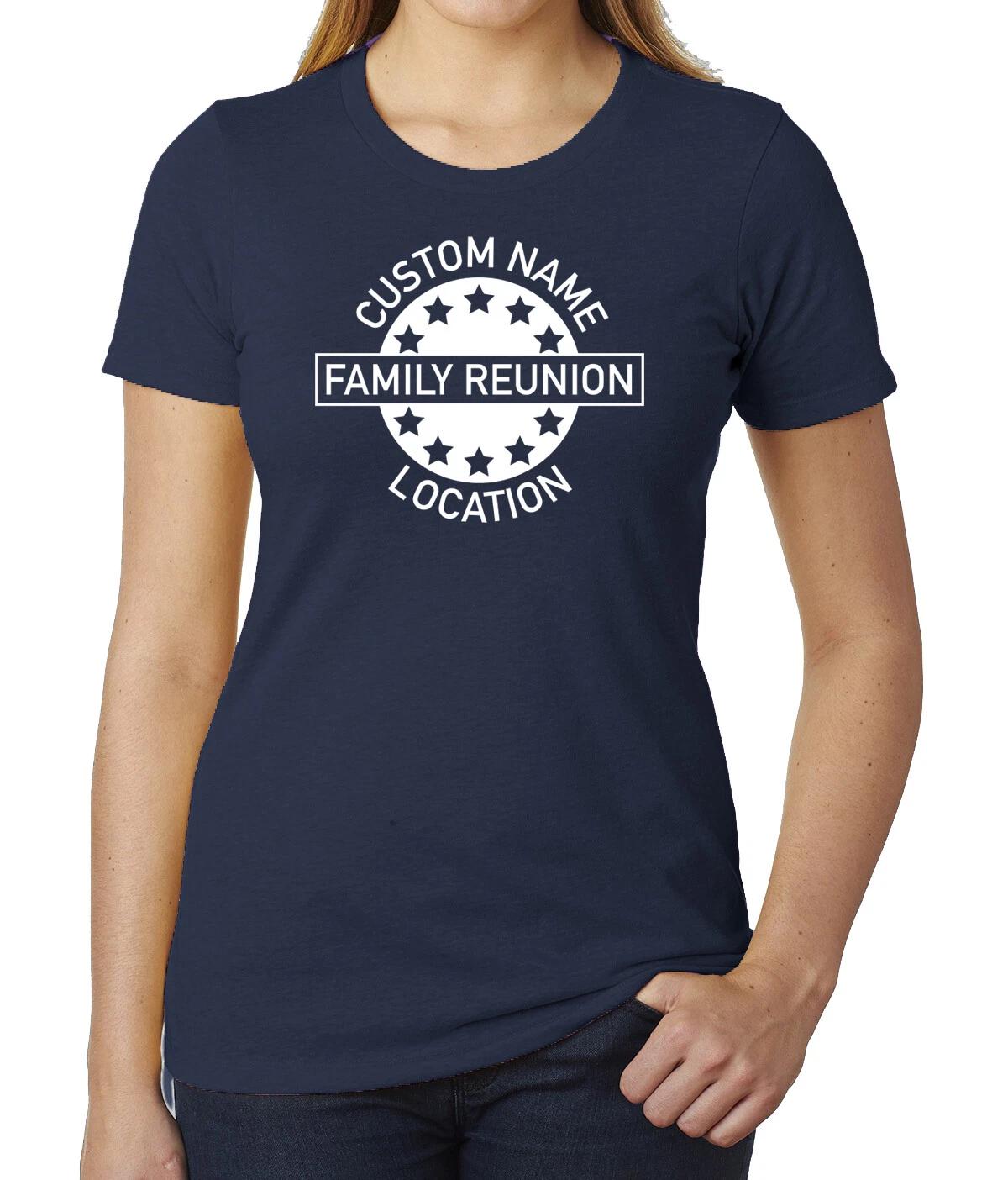 Star Emblem Custom family name and location- Family Reunion Woman s T-Shirts M