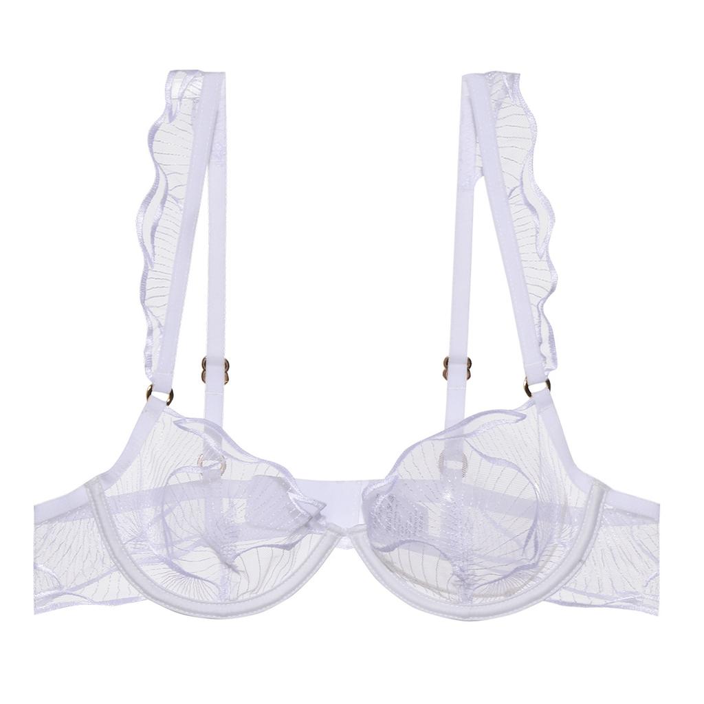 Sexy spodní prádlo francouzské ultra tenké vyšívané krajkové erotické spodní prádlo velká prsa malá proti povislým velká velikost podprsenky kryt