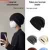 Unisex Knitted Wool Hat for Autumn/Winter - Large Fit, Small Face, Slouchy Style, Warm for Couples