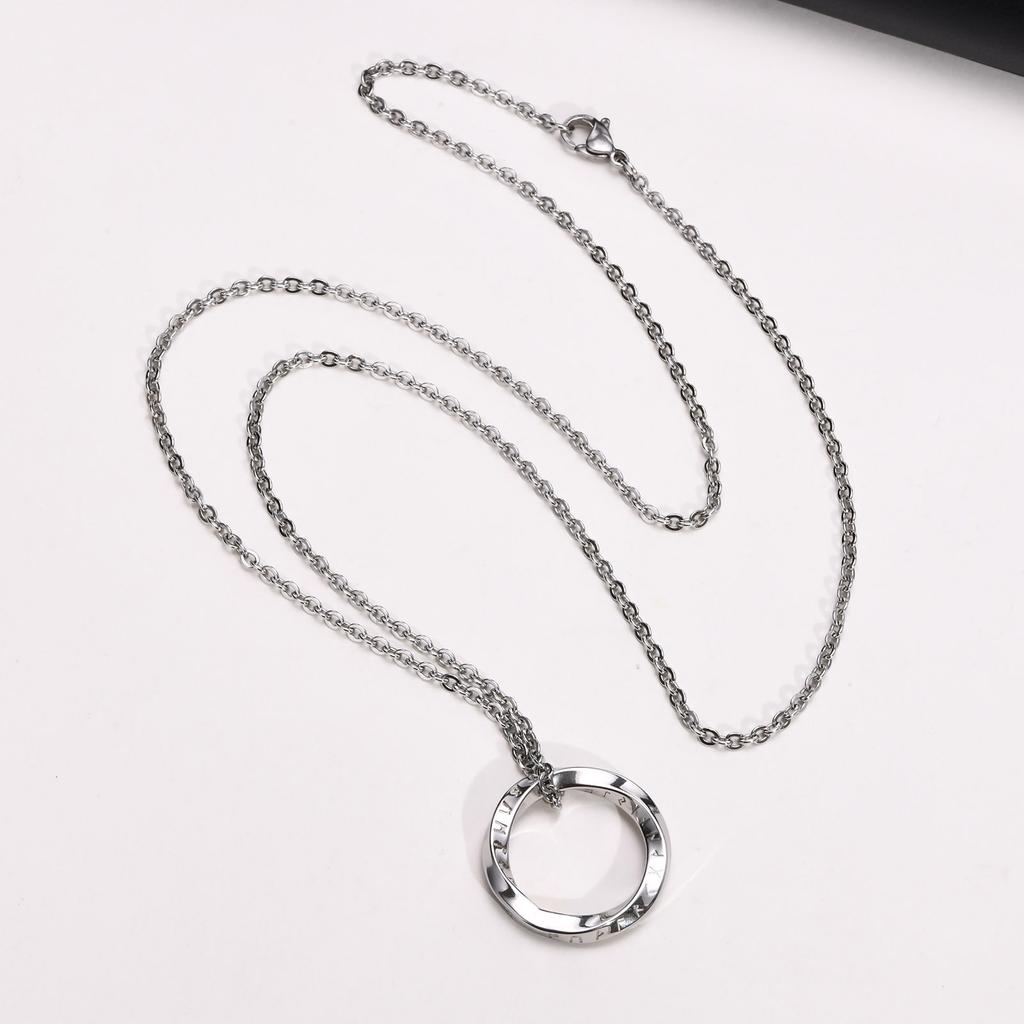 Norse Viking Pendant Man Woman Necklaces, Men Twisted Stainless Steel Jewelry  Triangle Charm Geometric Collar Party Gift