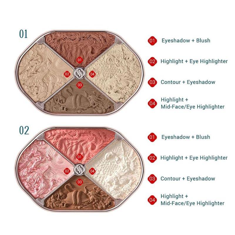 Florasis - Eastern Beasts Sculpting Makeup Palette - 3 Type