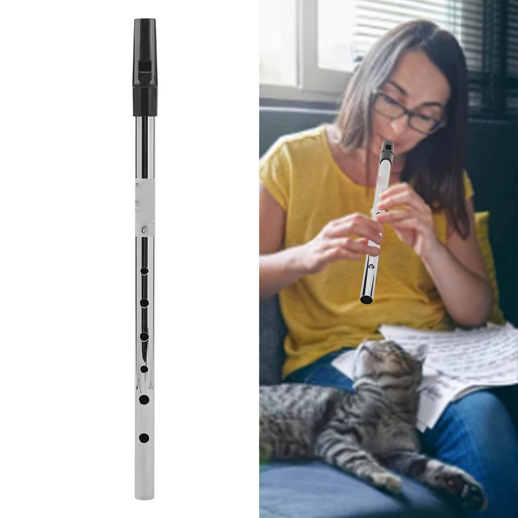 6 Holes Flute C Key Irish Flute Wind Musical Whistle Instruments Aluminum Alloy Whistle