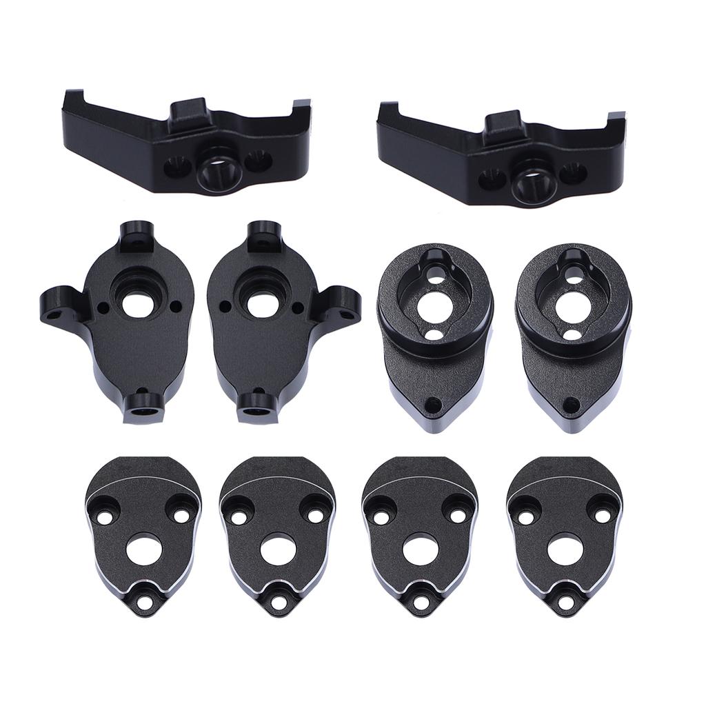 Aluminum Straight Axles Change To Portal Front Rear Axles For 1/18 RC Crawler TRX4M Ground Clearance+8.1MM DIY Kit
