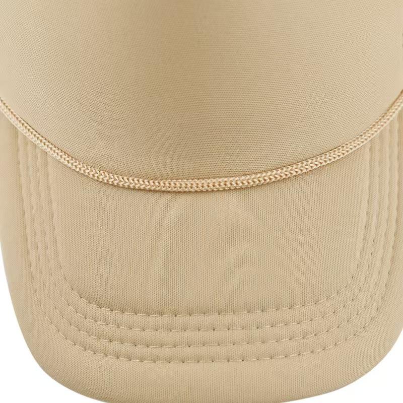 New Trucker Caps Men Women Plain Blank Foam Mesh Baseball Cap With Rope Summer Breathable Outdoor Sport Sun Visor Hats
