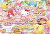In Beverly 108 Jigsaw Puzzle Sweets X 10 [Made Japan] Micro-Piece "Happy Party" (14.7 Cm) M108-216
