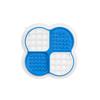 Pet Slow Feeder Lick Silicone Suction Pad for Cats and Dogs Blue and