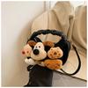 Capybara Puppy Cute Animal Plush Doll Crossbody Handbag For Playtime Girls
