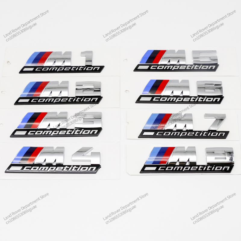 

Premium BMW M Power Trunk Emblem Badge Glossy Black Silver Sticker Logo for M2 M3 M4 M5 M6 M8 Competition 13cm 10.5cm Car Decor 10.5X3CM&M3 Competition серебряный