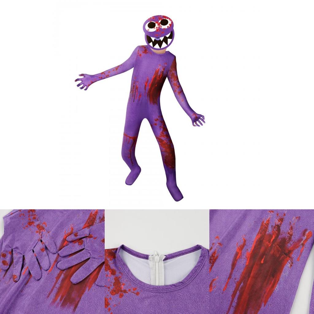 Kinderkostuum: Roblox Rainbow Friends Cosplay Jumpsuit voor Halloween en feestjes