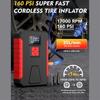 12V Automotive Battery Booster With Air Compressor 1200A Quick Start For Cars SUVs Trucks Portable
