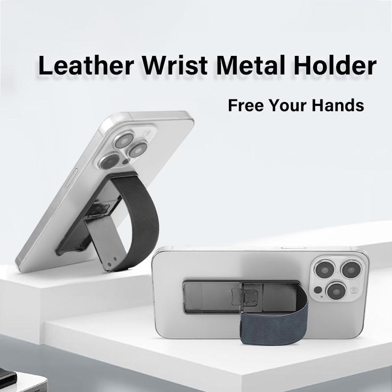 2025 New Wrist Band Cell Phone Holder Finger Grip Mobile Phone Stand Push Back Sticked Socket Bracket for IPhone Samsung Xiaomi