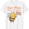 Mode Maman Abeille Activé T-shirt Mignon de Maman Supportrice d'Épellation