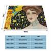 Tree Of Life Stoclet Frieze Gustav Klimt Blankets Fleece Novelty Warm Throw Blanket for Bedspread Autumn/Winter