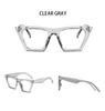 Fashion Square Hyperopia Prescription Glasses Ladies Luxury Cat Eye Anti Blue Light Computer Reading Glasses Women Vision +2 +3