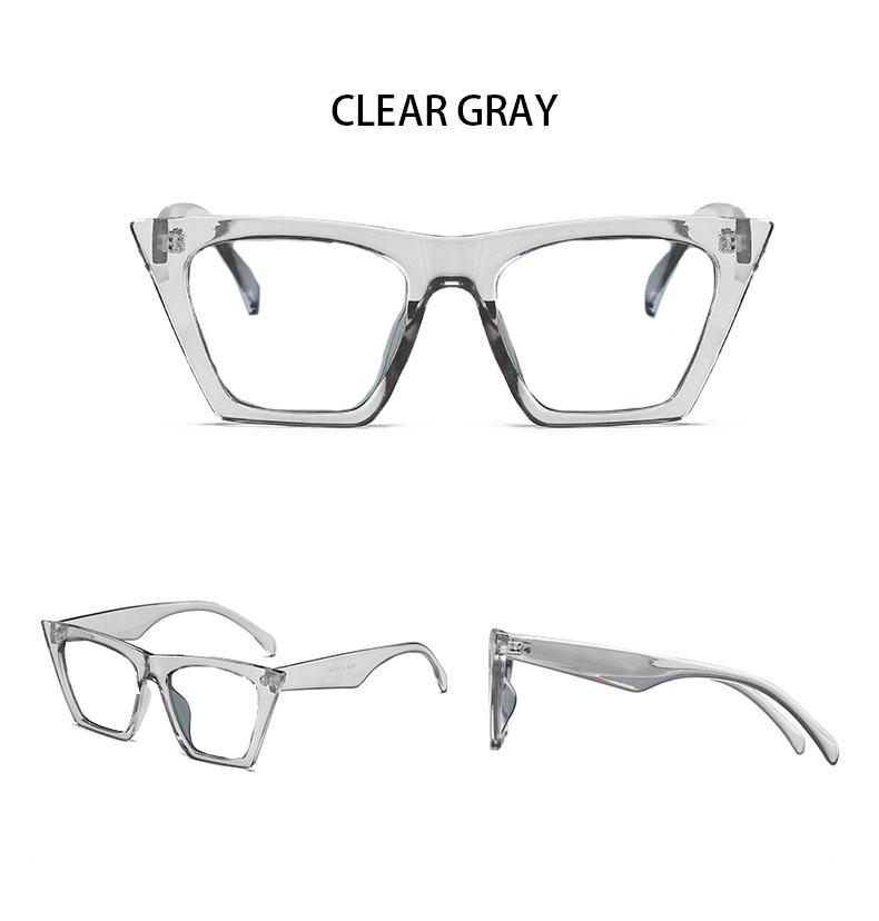 Fashion Square Hyperopia Prescription Glasses Ladies Luxury Cat Eye Anti Blue Light Computer Reading Glasses Women Vision +2 +3