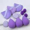 12pcs/set Cosmetic Puff Set Makeup Sponge Blender Beauty Egg Soft  Foundation Sponges Powder Puff Women Smear Proof Make Up Accessories Beauty Tools