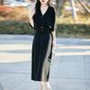 Spring & Autumn Wool Cardigan Set: Korean-Style Slimming Short Jacket with Knit Base Layer