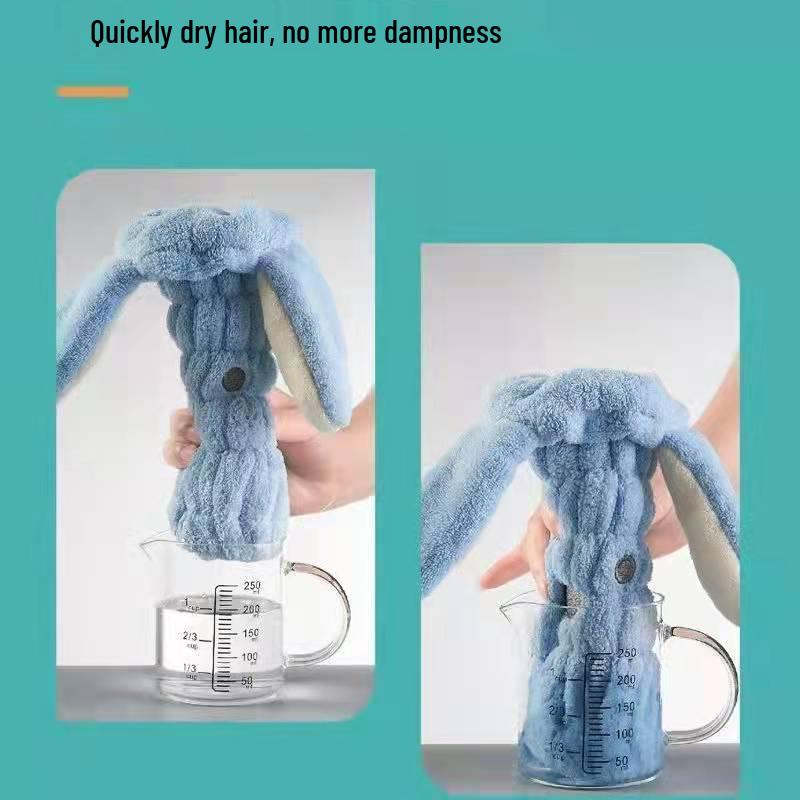 Individually Wrapped Children's Coral Fleece Quick-Dry Hair Cap