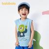 Balabala children's clothing baby T-shirt boys' short sleeved base shirt new children's pure cotton vest summer cartoon