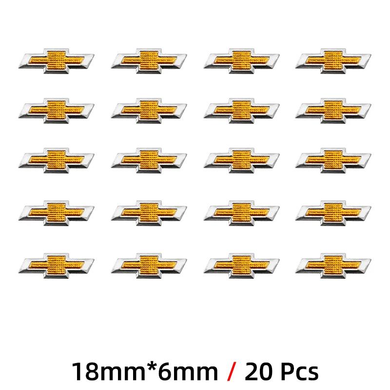 Adesivo Emblema per Chiave Auto Remota in Alluminio 18mm 22mm Accessori Auto Per Chevrolet Colorado Cruze Spark Captiva Malibu Aveo