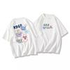 Women's Round Neck Short Sleeve Tee Oversized Casual Cartoon Printed T-Shirt Commuter Summer Top