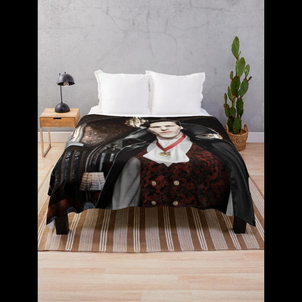 Vampire Jerma Alt Throw Blanket Soft Cozy Plush for Ultimate Comfort and Style in Your Living Space 75X95CM