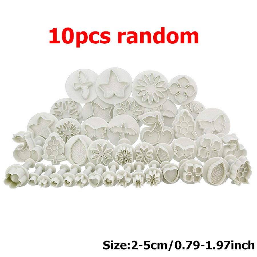 

10pcs Biscuit Spring Printing Press Mold Flower Geometric Patterns Classic Biscuit Decoration Tools Kitchen Baking Accessories