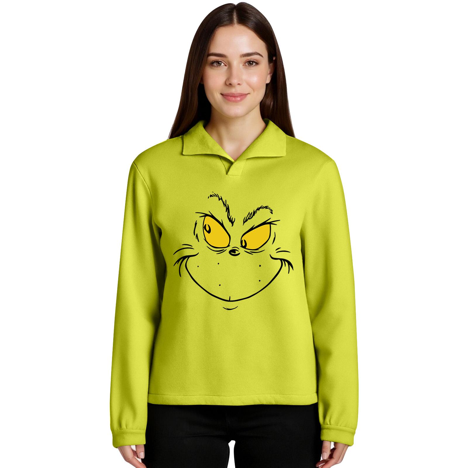 

Stand-up Collar Long-sleeved Pullover Top, Print Sports Top L ціан