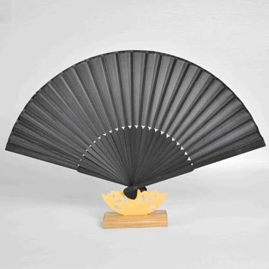 Mirhua fan black plain bone Japanese style bamboo mens womens durable stylish lightweight unisex festival accessories