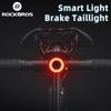 ROCKBROS Bike Smart Taillight Auto Brake Sensing Rear Light Type-C Charging LED