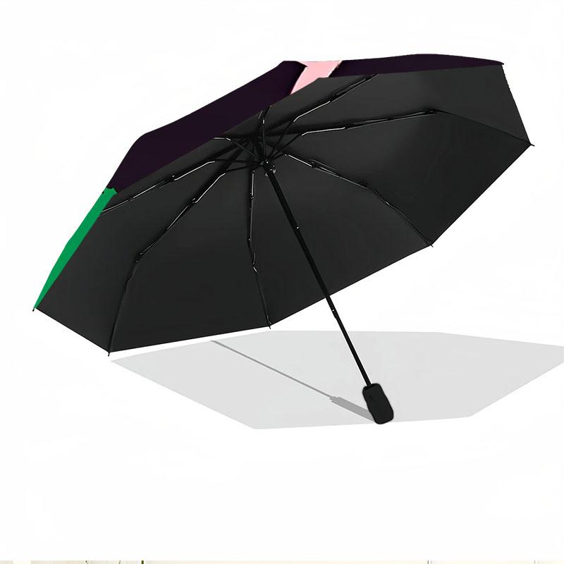 Alpha Kappa Alpha Print Automatic Open Close Umbrella, Portable Foldable Umbrella, for Outdoor Commute Camping Trip, Ideal Birthday Gift