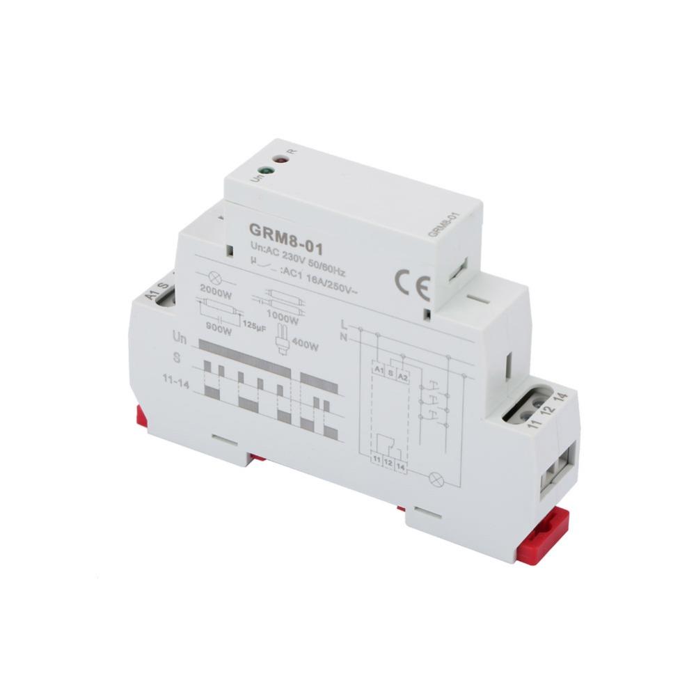 Din Rail Mount Electronic Impulse Relay AC 230V Din Rail Impulse Relay  Electrical Systems