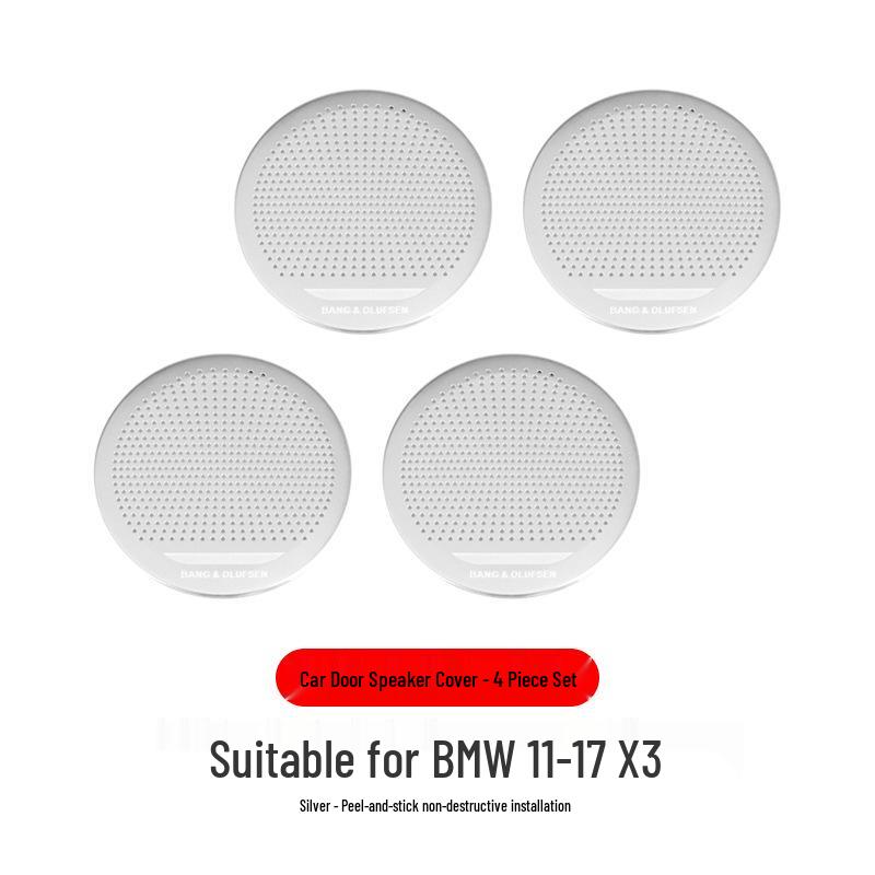 Kompatible Lautsprecherabdeckung für BMW Modelle X3, X4, X5, X6, 5er Serie GTE70E71 - Audio-Dekorationsring für modifizierte Lautsprecher