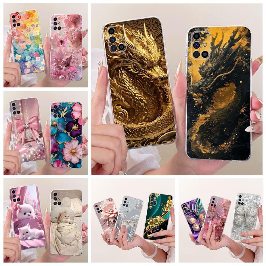 For Samsung Galaxy M31s Case SM-M317F Cool Dragon Fashion Painted Cover Soft Slim Phone Case For Samsung M31s M 31 s M317F Shell