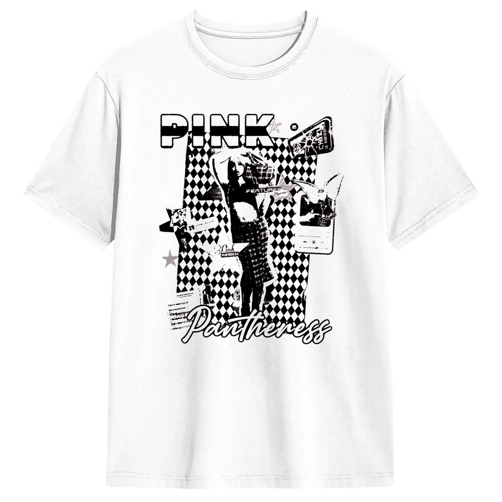 Funny Singer Pinkpantheres Tshirt For Men Crewneck Cotton T Shirt Short Sleeve Tees Original Clothing