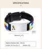 Personalized Autism Aspergers Bracelet for Little Boy Girl , Engraved Medical Alert ID Adjustable Silicon Bracelet Engraved Gift