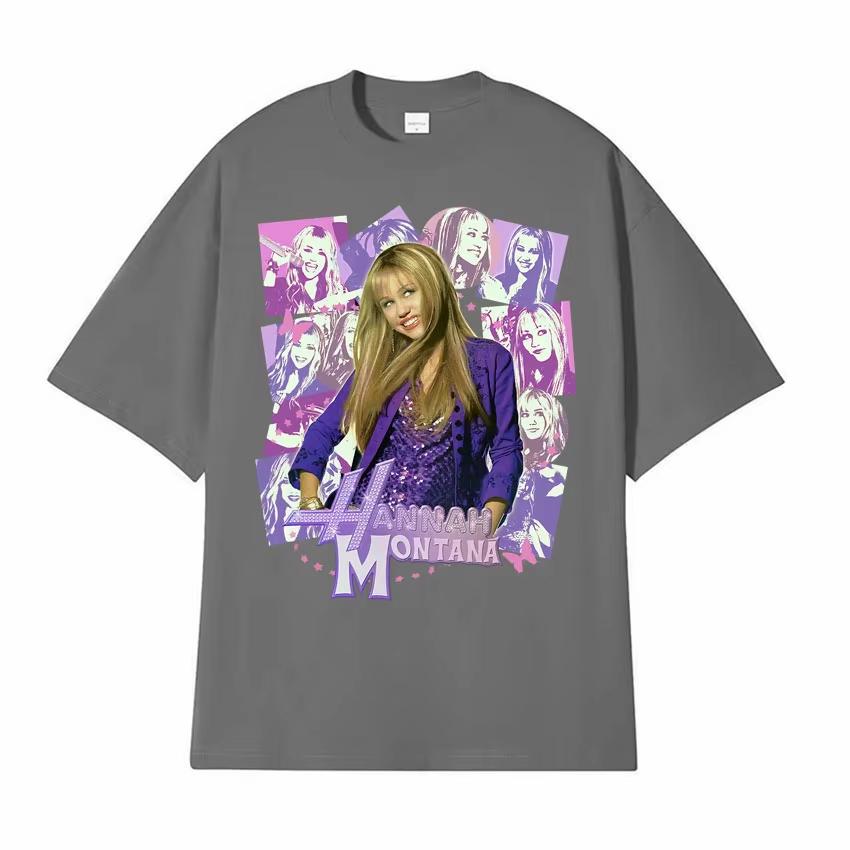 Hannah Montana Epic Iconic Graphic T Shirt Men Women Retro Fashion Aesthetic T-shirts Casual O-Neck Cotton Short Sleeve T-shirt