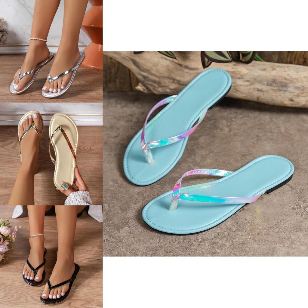 Large Size Women's Sandals 2024 New Fashion Adjustable Toe Slip-on Shoes Hollow Out Comfortable Beach Sandals